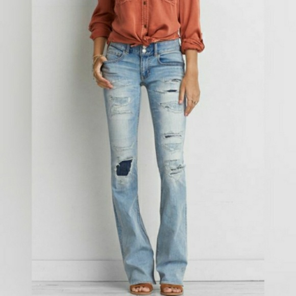 American Eagle Outfitters Denim - EUC American Eagle Destroyed Artist Flare Jeans